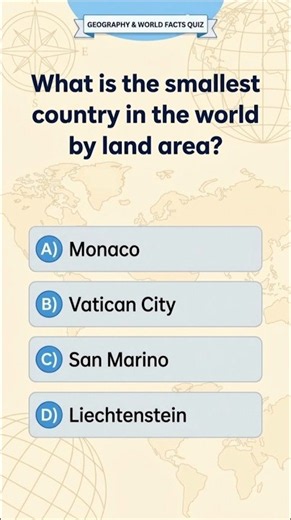 What’s the Smallest Country in the World? 🌍✨