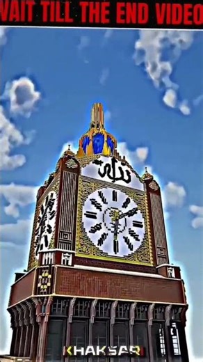 Making Clock Tower in Minecraft😮 | #shortsfeed #clocktower #viral #allah