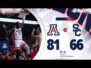 #11 Arizona Bounces Back Over USC 81-66 Highlights
