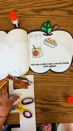 SimplyKinder on Instagram: "Comment “APPLE” now for your own Apple Interactive Book! 🍎 🍏 Apples + Learning = the perfect fall combo! This interactive book is packed with facts, crafts, and hands-on fun your students will love. 🍂✏️ Don’t want to have your kid cutting and gluing into a book? No worries, we’ve got a coloring-only option too! 🖍✂️ Topics include the life cycle of apples, fun facts, Johnny Appleseed, things apples produce, and more! 🍏 #appleunit #fallapples #johnnyappleseed #kind