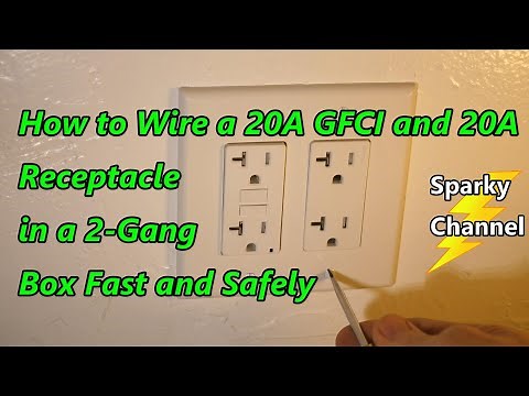 How to Wire a 20A GFCI and 20A Receptacle in a 2-Gang Box Fast and Safely