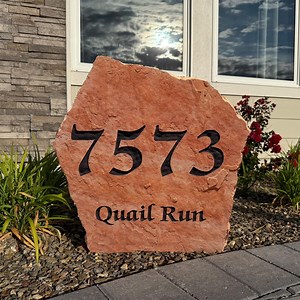 House Address Sign | Stone Signs | Address Sign | Personalized Address Sign | Personalized Driveway Sign | Custom Rock Sign | Mailboxes Sign - Etsy