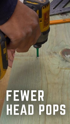 40% faster drive time. Fewer head pops. That’s what you get with GRK Deck Elite | GRK Fasteners