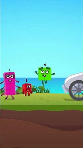 Numberblocks Learn to Count 4&8 Magic Run World in Beach New Season | Numberblocks Find Number