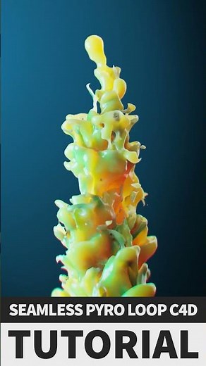 tutorial preview - looping a pyro sim in C4D using the volume mesher