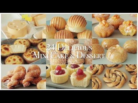 24가지 맛있는 미니 케이크 & 디저트 레시피 모음 : Delicious 24 Mini Cake & Dessert Recipe | Cooking tree