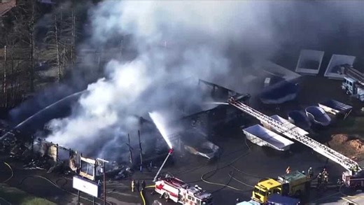 A Harrison pool business fire is being investigated, with new info on evacuation timing