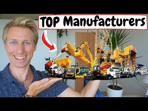 TOP 10 Heavy Equipment MANUFACTURERS🔨List of biggest manufacturing companies of Heavy Equipment🚧