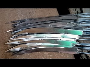 Indian sword factory - making Indian sword - talwar