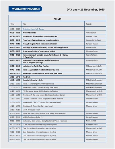 26th Pelvis and Acetabular Course will begain at SMBB Institute of Trauma! The energy is incredible. Follow our story for behind-the-scenes access! 👀 #LiveNow #26thPelvisCourse #SurgeryLive" #26thPelvisCourse #pelvisandacetabulum #CadavericWorkshop #orthopaedicsurgery #traumasurgery #SurgicalSkills #HandsOnTraining #orthopaedics #SMBBTrauma #SMBBIT #Karachi #MedicalConference #MedicalEducation #SurgeonLife #LearnWithTheBest #OrthoEducation #poa | Pelvis and Hip Congress