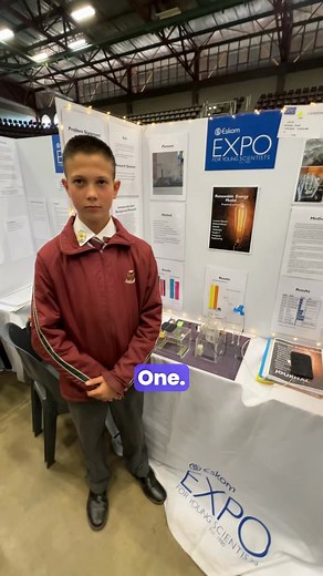 Eskom Expo International Science Fair 2024 Bronze medal recipient, Richard Simon from Laerskool Suikerbos talks about his research project, “Renewable Energy Model Perpetual Motion”#discovereskomexpo #stemeducation #stemi #youngscientists #sciencefair #eskomexpoisf #futureinnovators #innovation Eskom Expo Gauteng South | Eskom Expo for Young Scientists