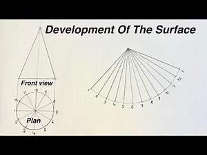 How To Develop A Cone || Development Of A Cone.