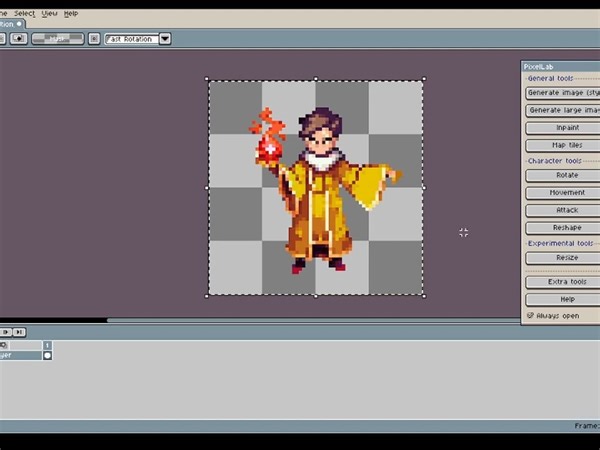 7.使用Pixel Lab 选择像素角色(4个方向)