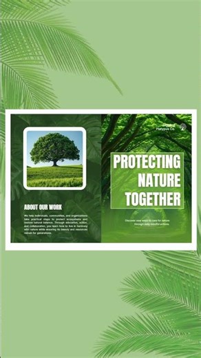 How to Design a Nature Conservation Brochure in Canva | Brochure kaise banaye|brochure in canva