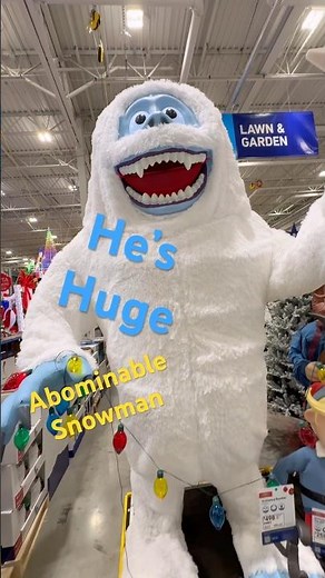 GIANT BUMBLE ABOMINABLE SNOWMAN Rudolph THE RED NOSED REINDEER #bumblesnowman #bumble #snowman