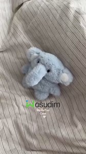 Plush Elephant Earphone Protective Case, Elephant Plush AirPods Case, 3D Cute Cartoon Elephant Plush Case Earphone Protective Cover, Fluffy Elephant for AirPods Pro Case (for airpods pro/pro 2)