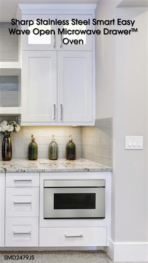 The SHARP 24" Smart Microwave DrawerTM Oven fits seamlessly into any kitchen with hands-free convenience and ADA-Compliant accessibility. Modern, smart, and made to make life easier. #SharpHomeUSA #KitchenInspiration #ApplianceDesign #SimplyBetterLiving https://pbxx.it/CcqrfP | Appliance Advantage