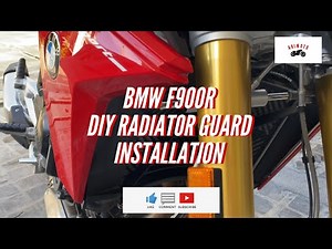 BMW F900R Radiator Guard Installation