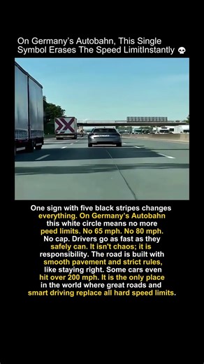 This German Road Sign Means NO Speed Limit #autobahn #shorts