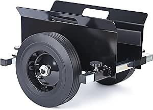Heavy Duty Panel Dolly 1100LBS Capacity Door Cart with 10" Solid Rubber Wheels,Adjustable Clamp Panel Cart with Handle, All Terrain Slab Dolly for Drywall Sheet Heavy Material-Black