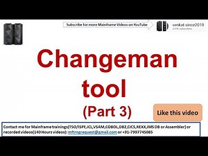 Changeman tool | Part 3 | Mainframe | SCM | Software configuration Management tool in Mainframe