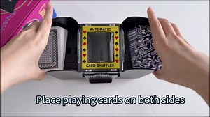Automatic Card Shuffler 1-6 Deck, Electric Battery-Operated UNO Card Shuffler, Casino Card Shufflers for Poker, Bicycle, Phase10, Texas Hold'em, Blackjack, Family Party Club Card Game