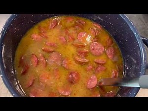 All American sun oven, red beans,sausage, rice