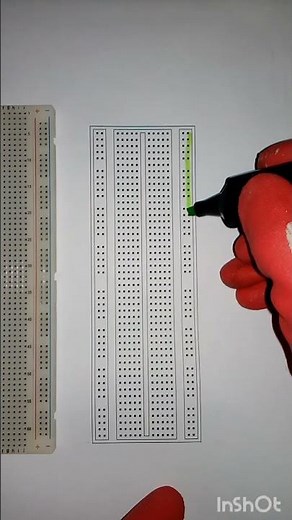 Here’s how the pins inside a breadboard are connected #breadboard #curiosity