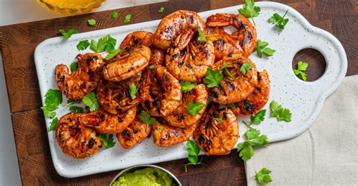 Krevety s česnekovým olejem