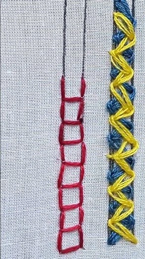 Ladder Stitch #embroiderydesigns #handembroidery #diyembroidery #knitting #basicstitches #handwork