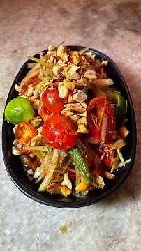 Quick & Easy Thai Papaya Salad | Som Tum Recipe | Healthy Salad Recipe | Kitchenstagram