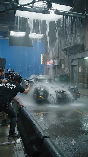 How they filmed the Batmobile chase #Batman #BehindTheScenes #MovieMagic