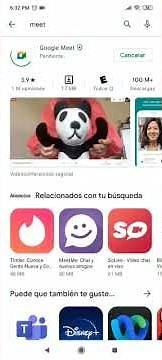 Como DESCARGAR Google Meet FACIL en el celular o tablet CONFIGURAR | Tutorial 2022 | Smartphone