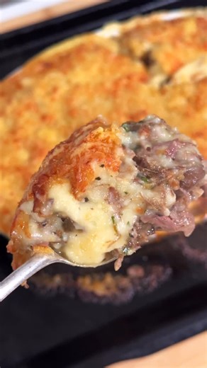 Frog Leg Pudding on Instagram: "Do the French do Shepherd’s Pie better? 🇫🇷 Meet Hachis Parmentier - the French answer to Shepherd’s Pie. I made this with my 12-hour beef stock and braised beef. Layers of rich, slow-cooked beef and vegetables, creamy mashed potatoes, topped with Gruyère and breadcrumbs, baked until golden and bubbling. Is it better than the British version? You be the judge 👀 🥩 Made with homemade beef stock and braised beef recipe on my channel) 🧀 Gruyère + breadcrumb toppin