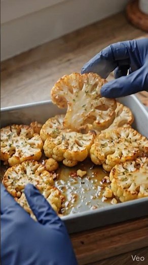 Crispy Roasted Cauliflower Steaks | Healthy & Easy Side Dish