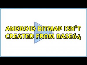 android bitmap isn't created from base64