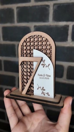 Making a Custom Wooden Wedding Table Number | Laser Cutting
