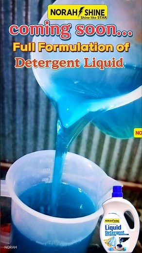 Coming soon... Full Formulation of Detergent Liquid, laundry detergent, making process @NORAHSHINE