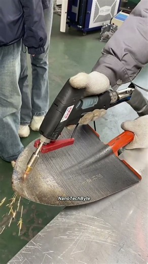 “Welding just got a laser upgrade! ⚡🔥” #NanoTechByte #LaserWelding