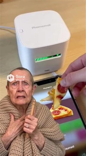 Phomemo Printer Hack: Printing Real Food 🖨️🍕 #shorts