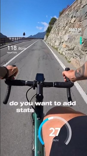 How to add stats on your ride videos with #Insta360GO3S 🚴#Insta360 #cycling #roadbike #shorts #gps