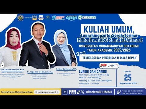 Studium Generale 2025 | Universitas Muhammadiyah Sukabumi