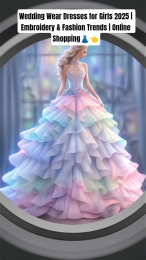 Wedding Wear Dresses for Girls 2025 | Embroidery & Fashion Trends | Online Shopping #shortsfeed