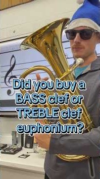 Which is better? Bass clef or treble clef euphonium / baritone #banddirector #euphonium #baritone
