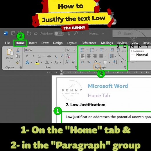 How to adjust low justification in MS Word