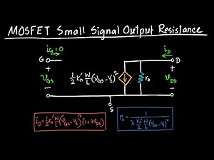 MOSFET Small Signal Output Resistance Explained