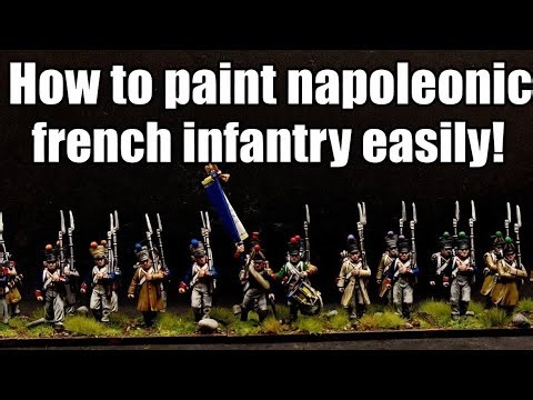 Quick and easy guide for painting 28mm napoleonic French line infantry