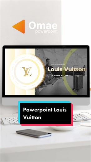 ✨ Nouveau Modèle #Powerpoint Louis Vuitton disponible ! #omaepowerpoint #presentation #diaporama #louisvuitton #omae