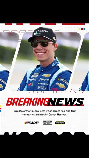 NEWS: He's locked in with Spire Motorsports into the next decade!