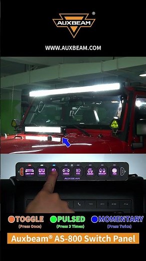 Auxbeam® AS-800 RGB Switch Panel with APP&Remote Control #auxbeam #switchpanel